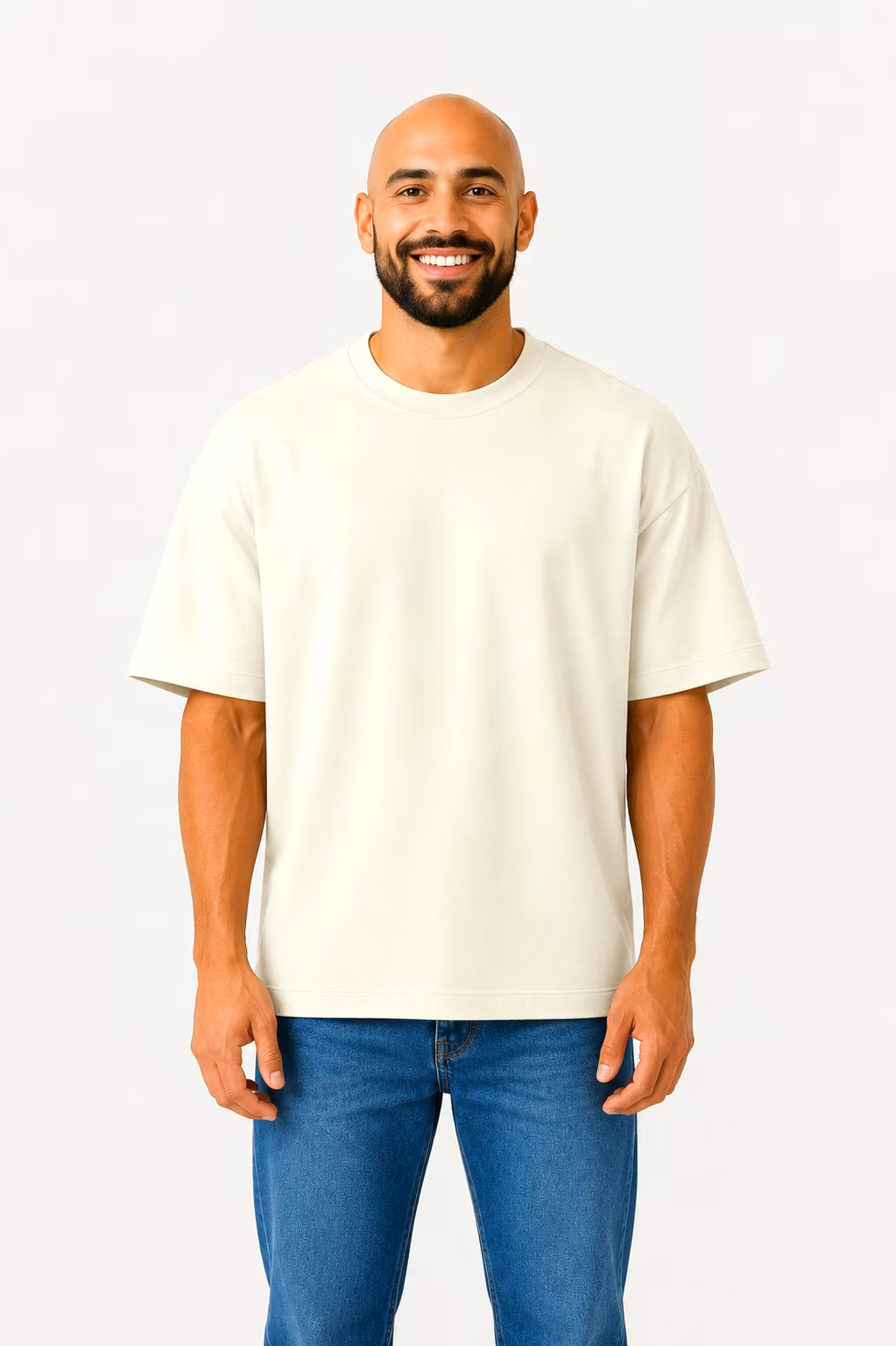 T-shirt Effet Sweat — Porté face