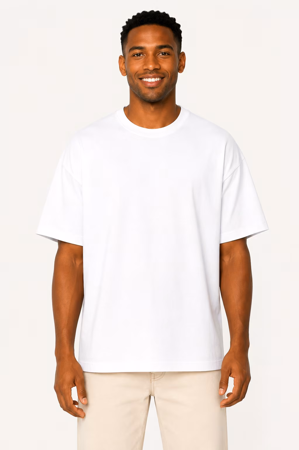 T-shirt Oversize Premium — Porté face