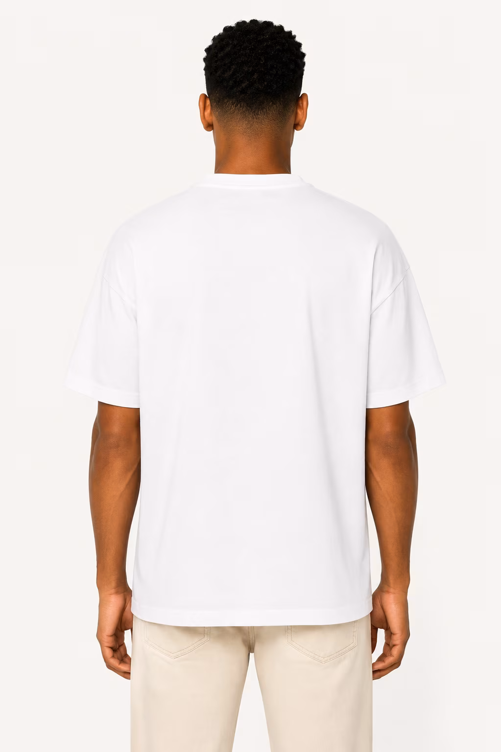 T-shirt Oversize Premium — Porté arrière